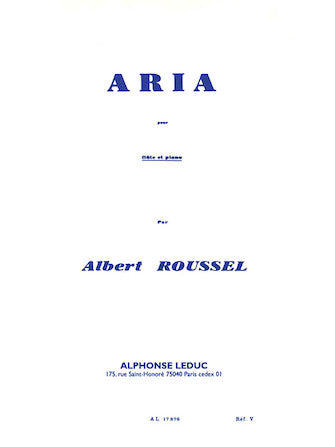 Aria pour Flute et Piano