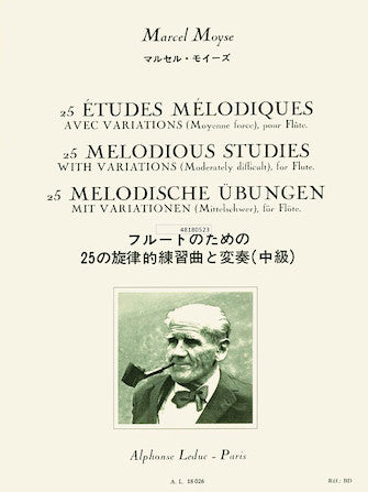 25 Etudes Melodiques Avec Variations pour Flute