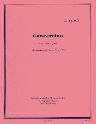 Concertino Basson Et Piano