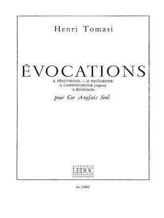 Tomasi Henri Evocations Cor Anglais Solo Book