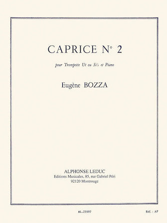 Caprice No. 2 For Trumpet And Piano