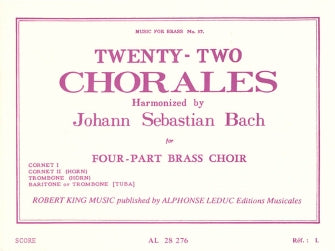 22 Chorals (quartet-brass)