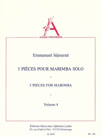 5 Pieces For Marimba - Vol. 4