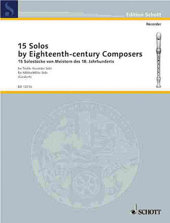 Fifteen Solos by Eighteenth-Century Composers