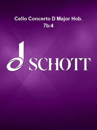 Cello Concerto Hob 7b:4 D Major