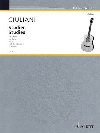 Studies for Guitar, Op. 1a - Volume 1