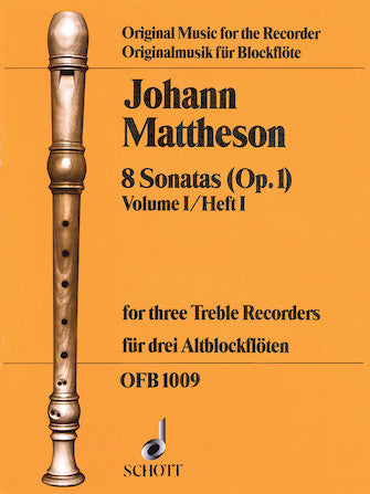 8 Sonatas, Op. 1, Volume 1 3 TrRec