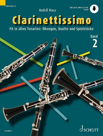 Clarinettissimo Vol. 2 Book/CD Solo and Duet