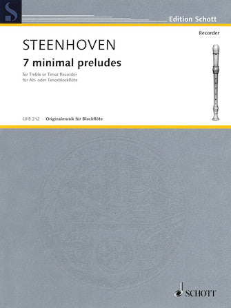 7 (seven) Minimal Preludes For Treble Or Tenor Recorder