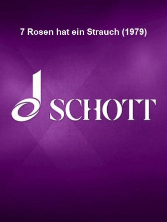 7 Rosen hat ein Strauch (1979) Vn