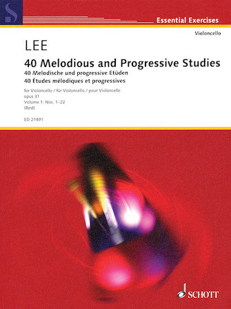 40 Melodious And Progressive Studies, Op. 31 Nos. 1-22 Cello