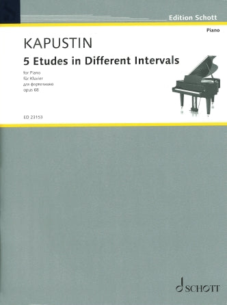 5 Etudes in Different Intervals Op. 68 Piano