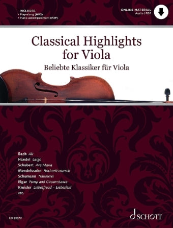 Classical Highlights for Viola Book and Audio Online