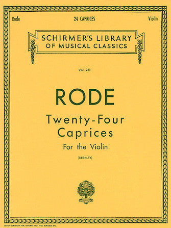 24 Caprices - Schirmer Library of Classics Volume 231