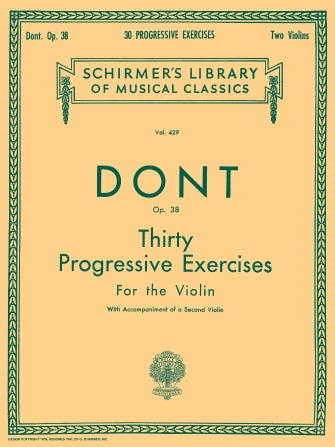 30 Progressive Exercises, Op. 38