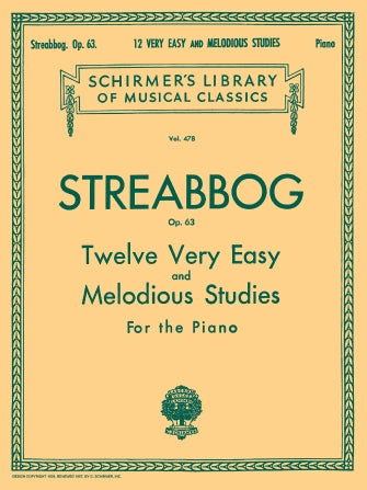 12 Very Easy and Melodious Studies, Op. 63 (Grade 1)