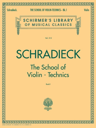 School of Violin Technics - Book 1