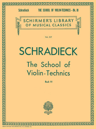 School of Violin Technics - Book 3