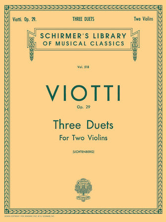 3 Duets, Op. 29