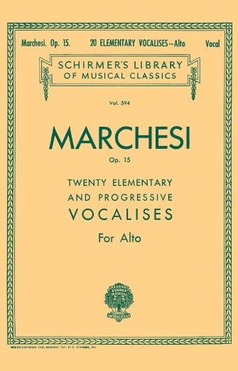 20 Elementary and Progressive Vocalises, Op. 15