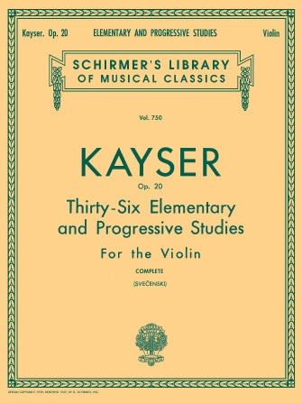 Kayser - 36 Elementary and Progressive Studies, Op. 20 (Complete)