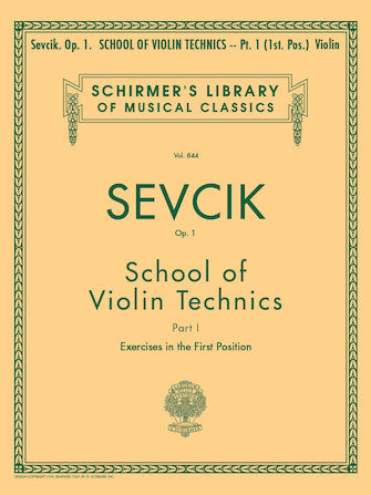 School of Violin Technics, Op. 1 - Book 1