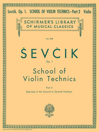 School of Violin Technics, Op. 1 - Book 2