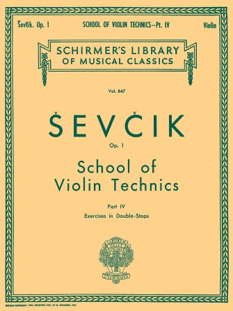 School of Violin Technics, Op. 1 - Book 4