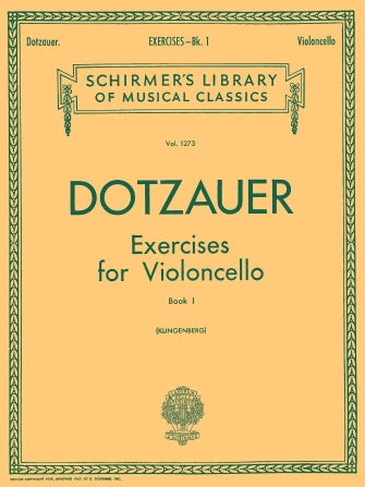 Exercises for Violoncello - Book 1