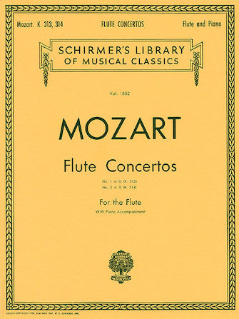 Mozart, Wolfgang Amadeus - Concerto No. 1 in G Major, K313/Concerto No. 2 in D Majore, K314