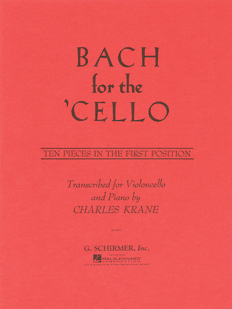 Bach for the Cello: 10 Easy Pieces in 1st Position