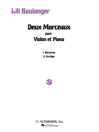 2 Morceaux: Nocturne and Cort?ge