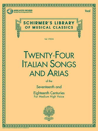 Twenty Four Italian Songs & Arias of the 17th & 18th Centuries