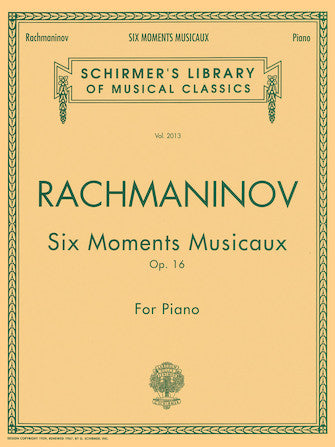 Six Moments Musicaux, Op. 16