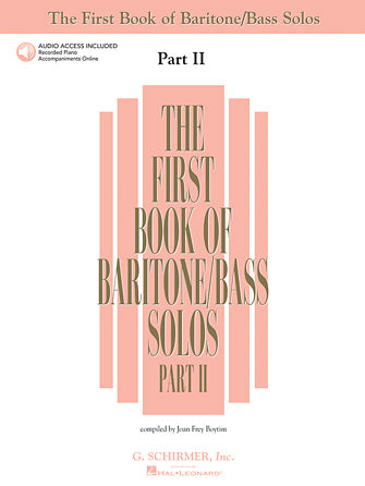 First Book of Baritone/Bass Solos, The - Part II