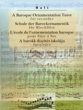 Baroque Ornamentation Tutor for Recorder, A