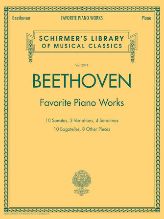 Favorite Piano Works - Schirmer's Library of Musical Classics #2071