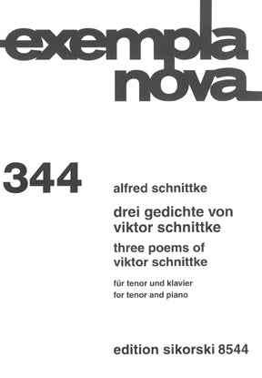 3 Poems of Viktor Schnittke for Tenor Solo and Piano