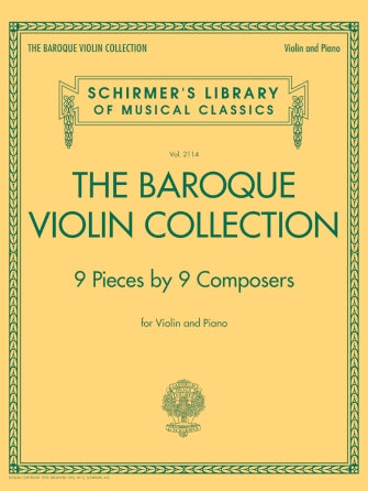 Baroque Violin Collection - Schirmer's Library of Musical Classics Vol. 2114