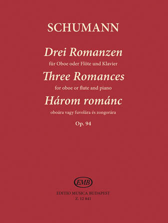 Three Romances, Op. 94 for Oboe (Flute) and Piano