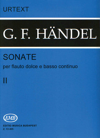 Six Sonatas for Flute and Basso Continuo - Volume 2