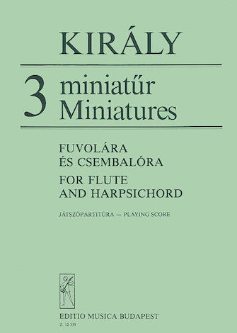 Three Miniatures for Flute and Harpsichord