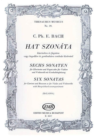 6 Sonatas-cl/bsn