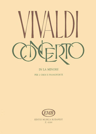 Concerto in A Minor for 2 Oboes, Strings and Continuo, RV 536