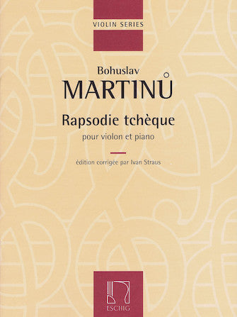 Rapsodie Tcheque For Violin And Piano (rhapsody)