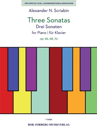 Three Sonatas for Piano Op. 66, 68, 70