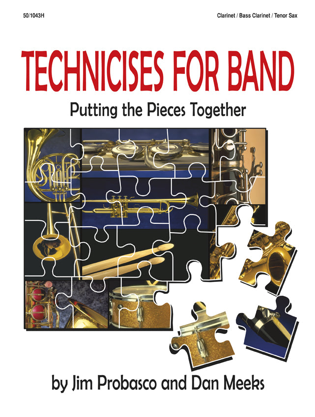 Technicises For Band - Clarenet/bass clarinet/tenor sax book