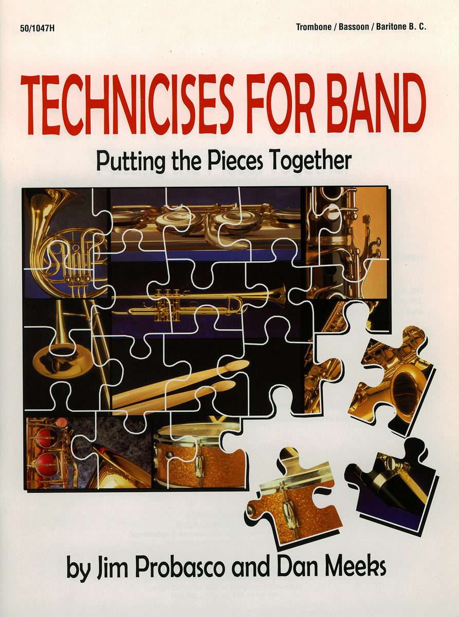 Technicises For Band - Trombone/bassoon/baritone BC book