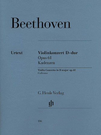 Cadenzas to Violin Concerto Op. 61