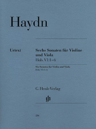 6 Sonatas for Violin and Viola